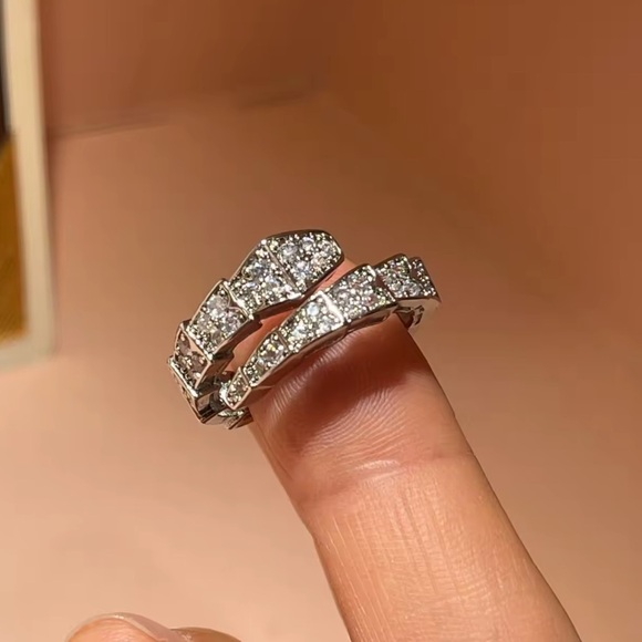 Serpenti Silver Snake Crystal Bracelet - Picture 1 of 13